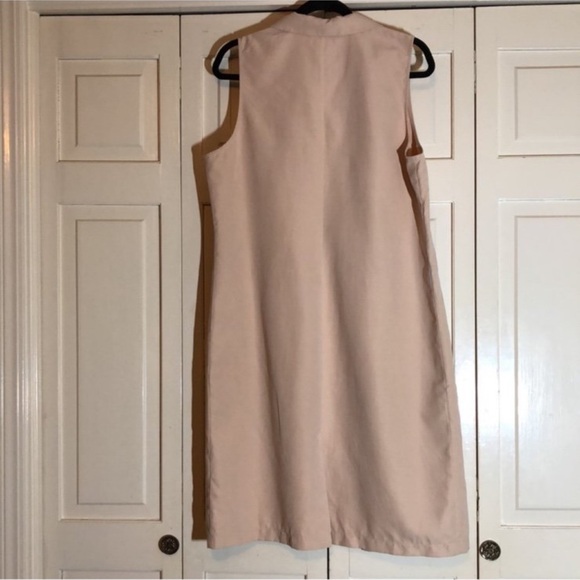 Guess Brienna Long Draped Faux Suede Long Line Vest blush pink medium - Picture 2 of 7